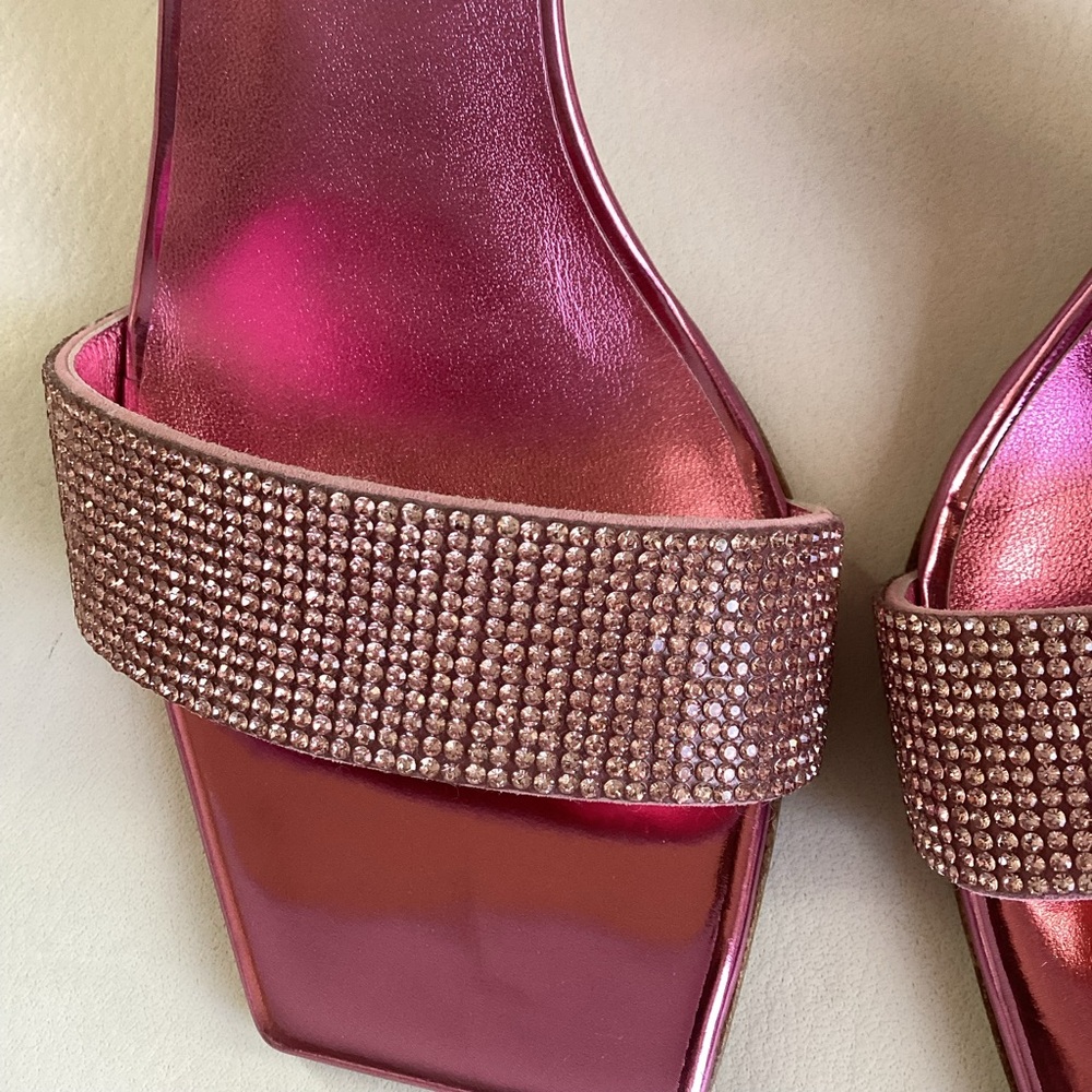 Magda Butrym Elegant Pink Heeled Mules NWOB SZ 6/36 - Picture 13 of 14